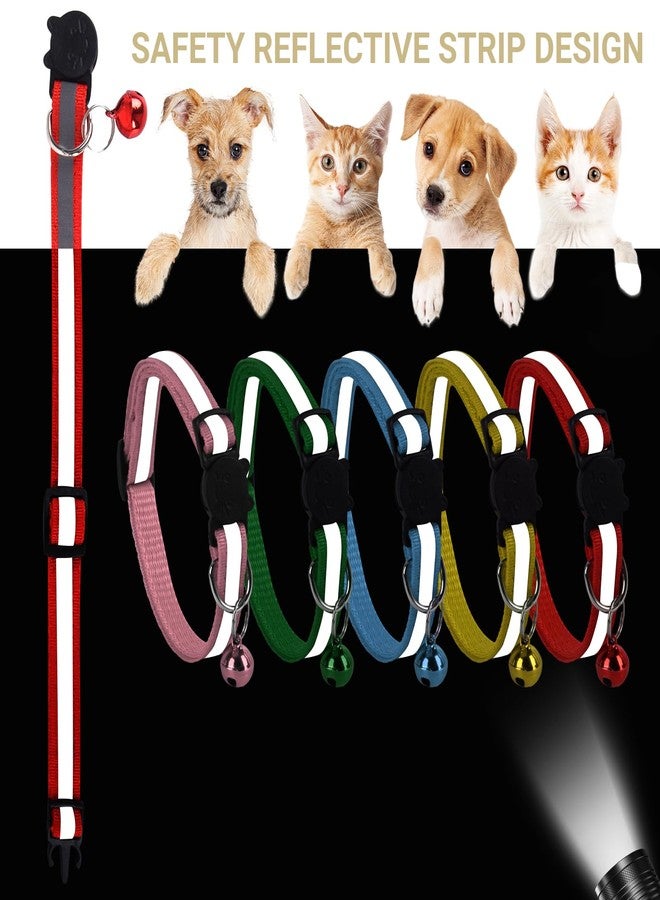 ChengFu XXS Dog Collar Teacup Dog Collar, Reflective Collar, Mini Reflective Collar, Teacup Dogs Collar for Small Dogs Cats, Blue, 3/8 inch Width - Image 5